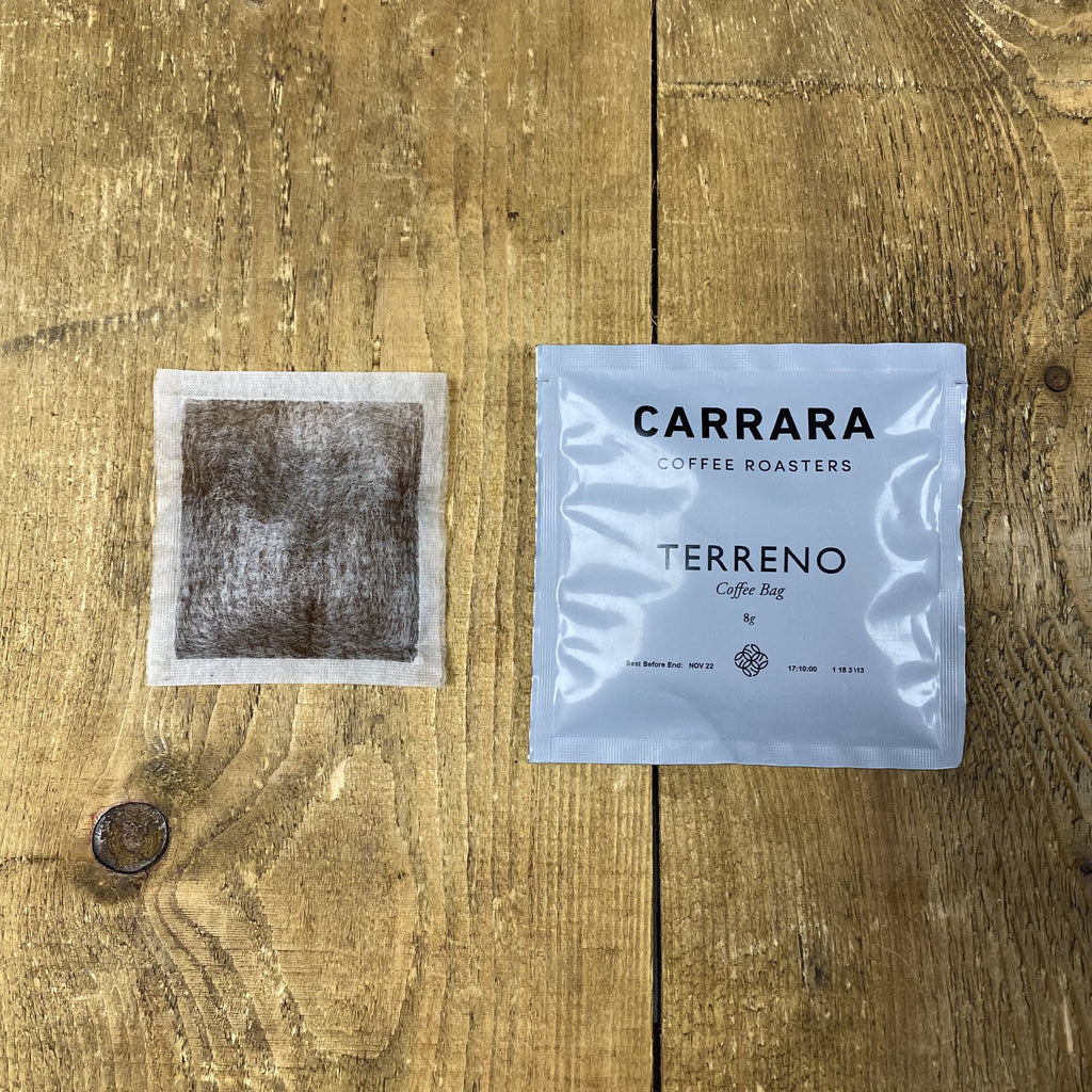 Terreno Coffee Brew Bag and Packaging
